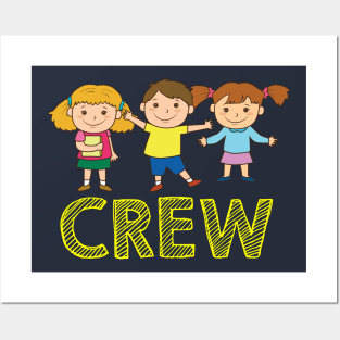 Children Crew Childrens Kindergarten Childs Posters and Art